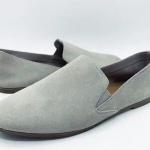 Lucky Brand Men's Light Gray Suede Loafers
